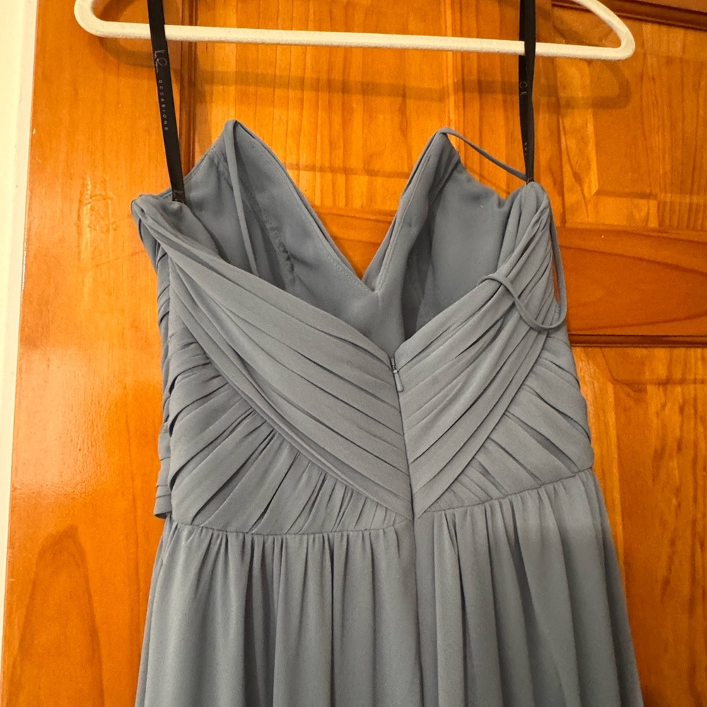 Hailey Paige Blue Evening Gown - Picture 4 of 7